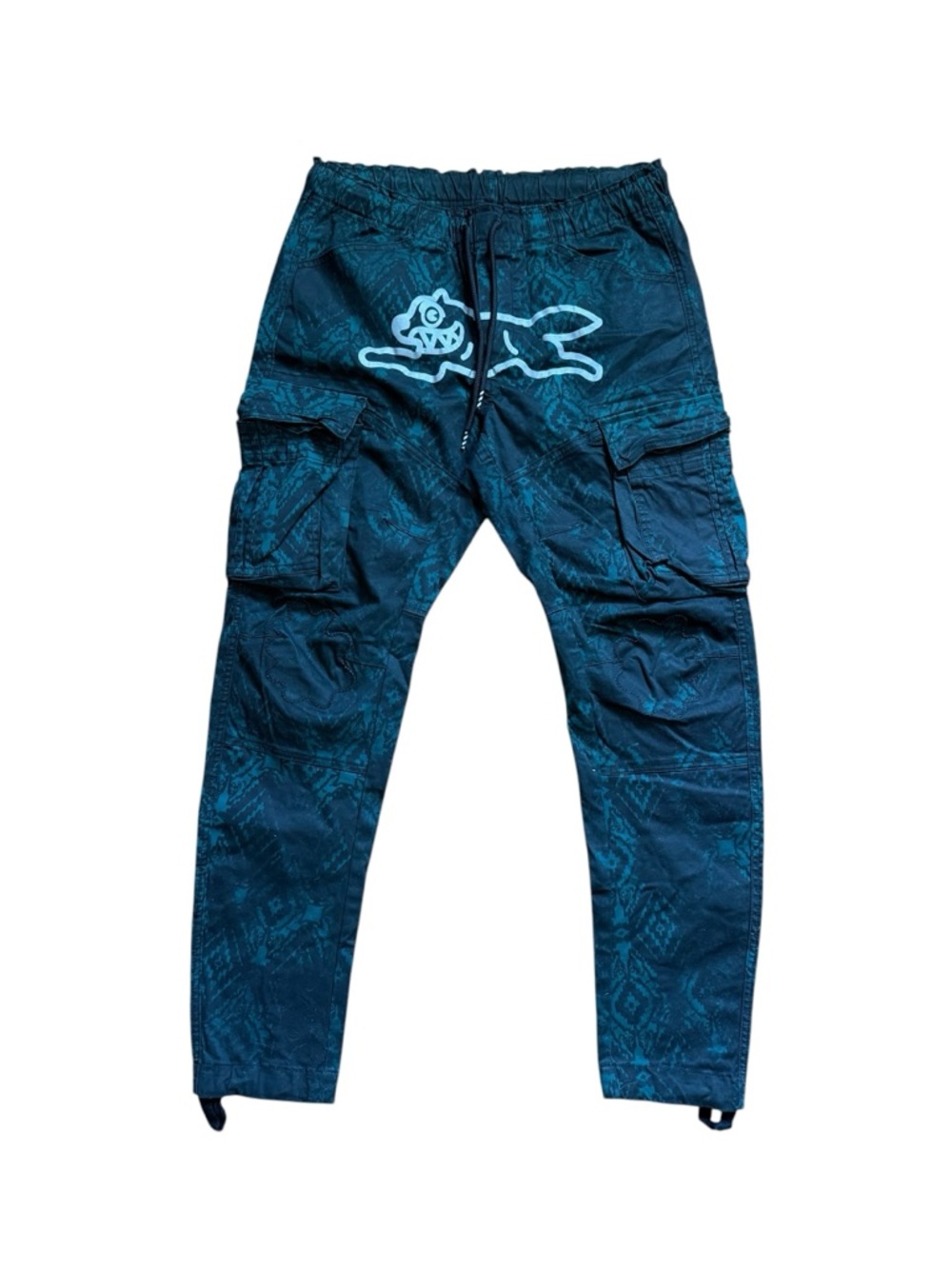 Icecream Black Joggers with Teal Interior size large